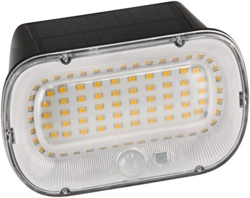 Solarna oprawa elewacyjna zewnętrzna LED + PIR