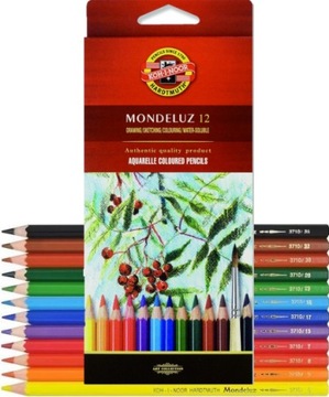 Kredki akwarelowe Koh-I-Noor Mondeluz 12 kol