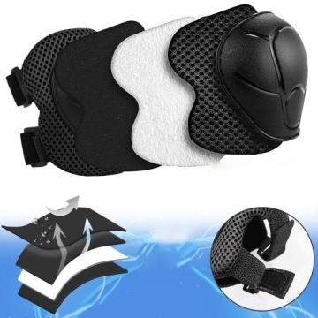 НАБОР ЭКСТРЕМАЛЬНЫХ ЗАЩИТ ДЛЯ РОЛИКОВ, СКЕЙБОРДА, ВЕЛОСИПЕДА 6 ШТ.