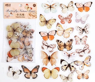 Naklejki do Scrapbookingu Motyle Samoprzylepne
