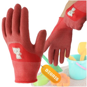 RĘKAWICE DLA DZIECI OCHRONNE DZIECIĘCE ROBOCZE OGRODOWE DZIECKA R 6 MOCNE