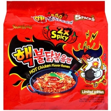 ZUPKA MAKARON RAMEN SUPER OSTRY KURCZAK 5x140g HOT