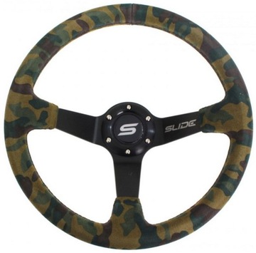 Спортивный раллийный руль 350 мм 80 мм Suede Camo