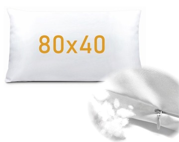 Poduszka NA ZAMEK 40x80 cm wkład mała dakimakura na suwak 80x40 cm REM sen