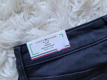 Tommy HILFIGER Slim Venice W25 L30 czarne