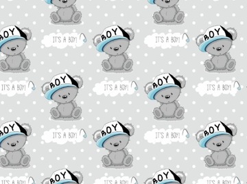Pokrowiec NA PRZEWIJAK 80x50 Flanela Miś Boy Sz