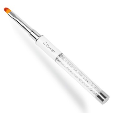 Кисть для геля с цирконами №4 с кристаллами