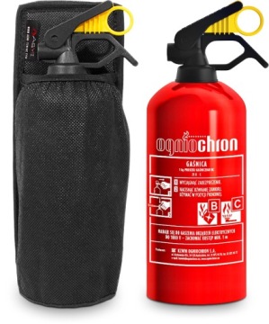 АВТОМОБИЛЬНЫЙ ОГНЕТУШИТЕЛЬ ПОРОШКОВЫЙ 1 КГ BC 2024 + РУЧКА-ВЕШКА КРЕПЛЕНИЕ НА ВЕЛКРО