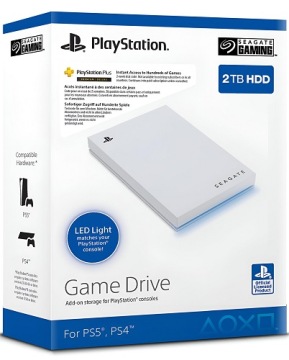 SEAGATE DYSK ZEWNĘTRZNY 2TB PS5 PS4 2,5 GAME DRIVE BLUE LED LIGHT
