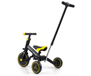 Велосипед трехколесный BALANCE BIKE 4в1 для 1, 2, 3 лет, Черный, детский