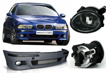 ZDERZAK PRZÓD BMW E39 M-PAKIET M5 + HALOGENY CLEAR