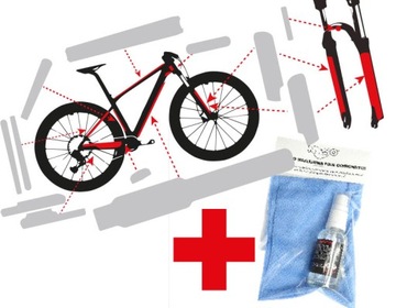 Folia ochronna, matowa, na rower MTB hardtail