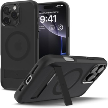 Pouzdro pro iPhone 16 Pro, Spigen Ultra Hybrid S pro MagSafe, pouzdro se stojánkem