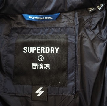 SUPERDRY_Fuji jacket_kurtka pikowana navy_stan idealny_44