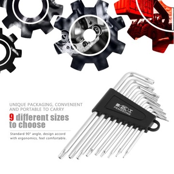 ШЕСТИГРАННЫЕ КЛЮЧИ TORX ТИПА L С ОТВЕРСТИЯМИ T15/20/25/27