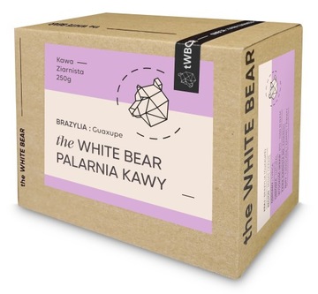 ŚWIEŻA BRAZYLIJSKA KAWA Z PALARNI WHITE BEAR 250g