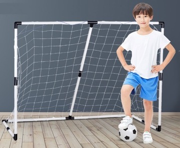 Набор ворот для садового футбола с мячом, насосом, сеткой и иглой.