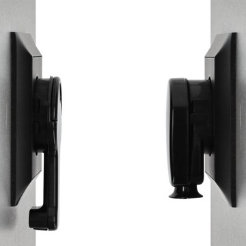 Вилка плоская угловая с заземлением Uni-Schuko 16А, черная