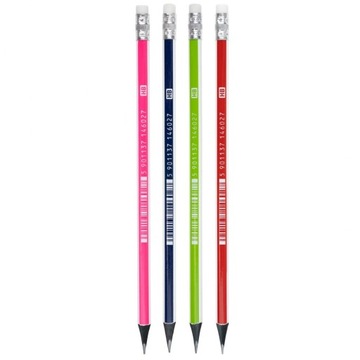 OŁÓWEK GRAFITOWY Z GUMKĄ HB SZKOLNY ASTRA