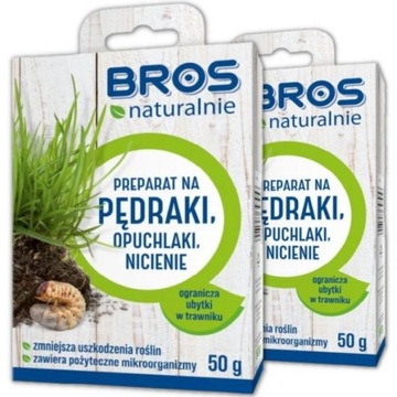 Preparat na pędraki, nicienie, larwy Bros PAKIET