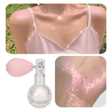 Блестящий, стойкий спрей-хайлайтер с блестками O7