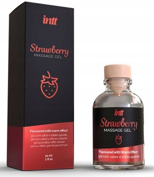 OLEJEK DO MASAŻU EROTYCZNEGO INTT STRAWBERRY 30 ML