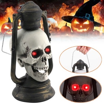 LAMPA NA HALLOWEEN DEKORACYJNA LATARNIA STRASZNY CZASZKA LATARNIA IMPREZĘ