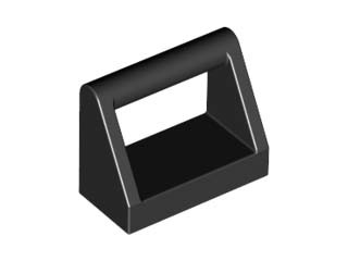 LEGO Płytka z zaczepem 1x2 2432 - Czarna/Black
