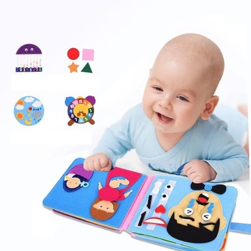 СЕНСОРНАЯ ИГРУШКА ДЛЯ МАЛЫШЕЙ, ТРЕНИРОВКА ДЛЯ ДЕТЕЙ, 3D КНИГА