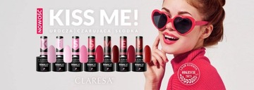 CLARESA ГИБРИДНЫЙ ЛАК ДЛЯ НОГТЕЙ KISS ME 2 РОЗОВЫЕ ЧАСТИЦЫ