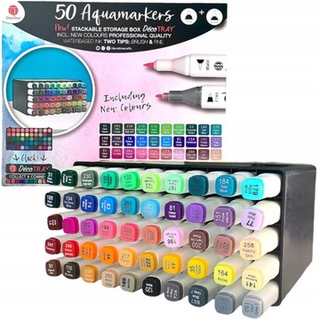 ДВОЙНЫЕ МЕГА-АЛКОГОЛЬНЫЕ МАРКЕРЫ, набор из 60 маркеров Twinmarkers DecoTime 00