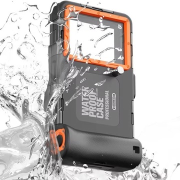Etui SHELLBOX WODOODPORNE IP68, PANCERNE 360 wodoszczelne 15M DO NURKOWANIA