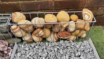 Большая галька Радужные садовые камни 25 кг