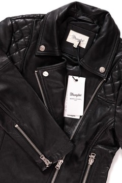 Damska kurtka skórzana Wrangler LEATHER BIKER XS