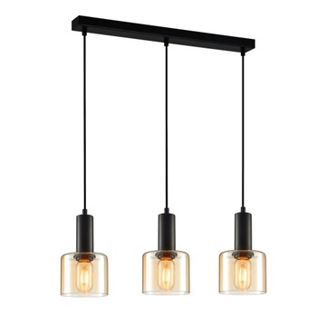 Lampa wisząca SANTIA PND-65342-3-BK+AMB Italux