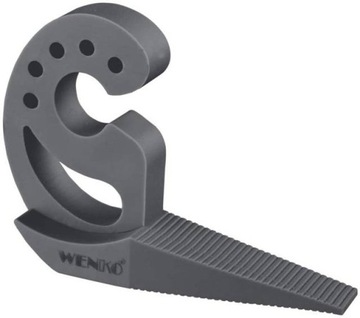 Skuteczny Stoper do drzwi i okien 2w1, odbojnik Multi-stop antracyt WENKO