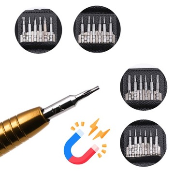 ZESTAW ŚRUBOKRĘTÓW PRECYZYJNYCH 25w1 TORX ROZMIARY