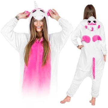 PEGAZ JEDNOROŻEC JEDNOCZĘSCIOWA PIŻAMA KIGURUMI ONESIE DRES STRÓJ L