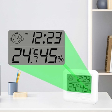 ТЕРМОМЕТР ЭЛЕКТРОННЫЙ ГИГРОМЕТР ЗОНД МЕТЕОСТАНЦИЯ ДАТЧИК ЧАСЫ