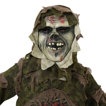 Детский костюм для косплея болотного монстра, маска ужасов, одежда зомби, Хэллоуин