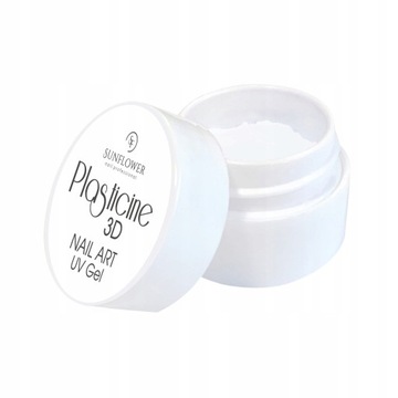 UV/LED Gel Plastelina - 3D Biała 02 Plasticine