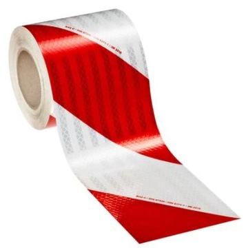 3M Folia odblaskowa 3410 prawe czerwono-biała