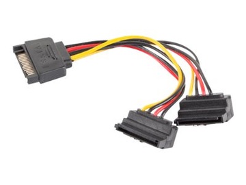 Rozdzielacz zasilania SATA na 2x SATA rozgałęźnik do dysku nagrywarki PC