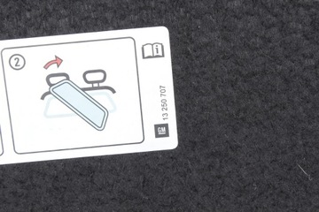 POLIČKA ZADNÍ KUFRU OPEL CORSA D HB 3D 06-14 13250707