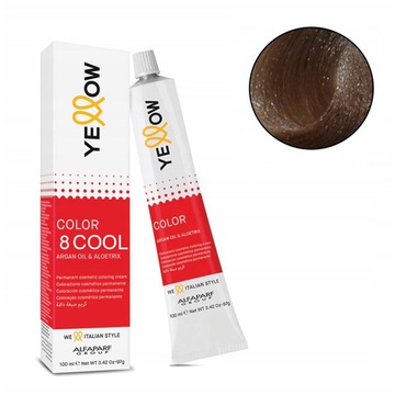 ALFAPARF YELLOW COLOR PROFESJONALNA FARBA DO WŁOSÓW 8 COOL 100ML