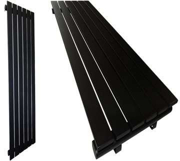 GRZEJNIK POKOJOWY DECO LOFT 180x45 CZARNY MAT STRUKTURA 1110W