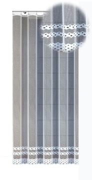 Firana żakardowa gotowa z taśmą 250 x 200 cm
