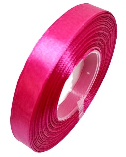 wstążka TASIEMKA satynowa 12 mm 32 mb FUKSJA