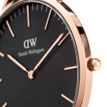 ZEGAREK MĘSKI DANIEL WELLINGTON Classic Black Sheffield DW00100127 + BOX