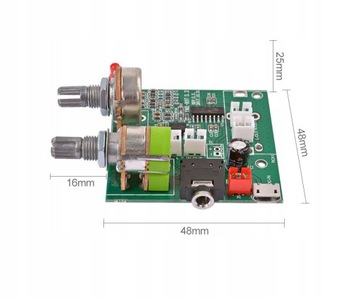 Wzmacniacz audio 5V 20W 2.1 klasy D